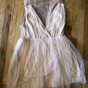 Light pink/nude tulle dress